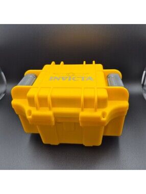 Invicta Yellow Protective Hard Case Storage Box with Secure Latches